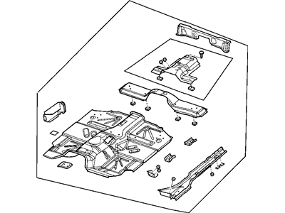 55177254AA Mopar Pan Floor Illustration 1 of 1