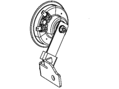 Mopar 68172482AA Horn And Bracket High Note
