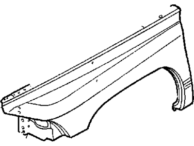 Dodge 55256848AB LINER Front Fender Includes Liner and Heat Shield