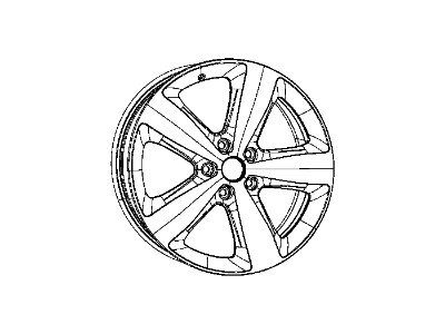 Jeep 1WQ09CDMAA WHEEL Aluminum