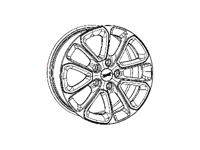 Jeep 1VH40DD5AA WHEEL Aluminum
