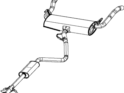 Dodge 68081928AC PIPE AND CONVERTER Exhaust