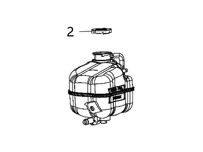 Mopar 68105172AC Bottle Pressurized Coolant