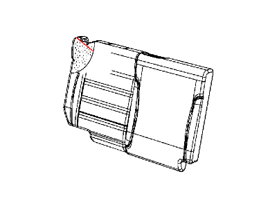 Mopar 5PF26YSAAA Cover Rear Seat Back Right
