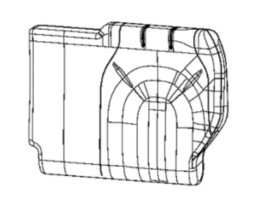 Mopar 7BC80LA3AA Cover Rear Seat Back 3RD Row