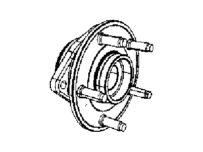 Jeep 52060398AD HUB AND BEARING Brake Front