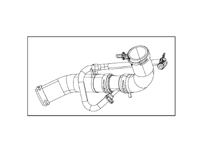 Mopar 52014835AA Hose Radiator Outlet
