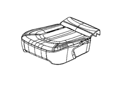Chrysler 7BB04PD2AA COVER Rear Stow Seat Cushion