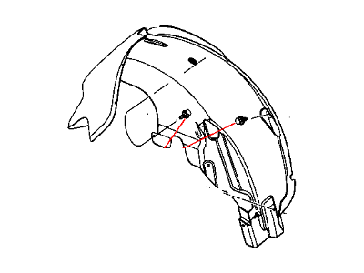 Chrysler 4389829AF SHIELD Wheelhouse