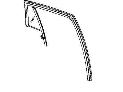Mopar 5160065AG Weatherstrip Door Glass Running With Glass Rear Door Mopar 5160065AG Weatherstrip Door Glass Running With Glass Rear Door