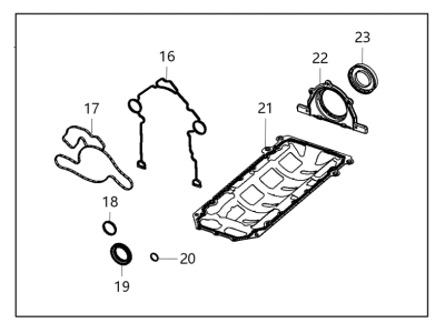 Ram 68230065AA Lower Overhaul Gasket Kit