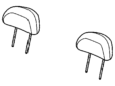 Mopar 1LS791DAAA Headrest Rear