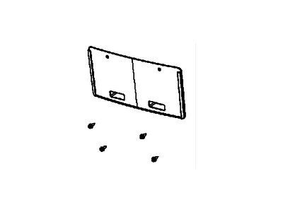 Chrysler 68105341AB LICENSE PLATE KIT
