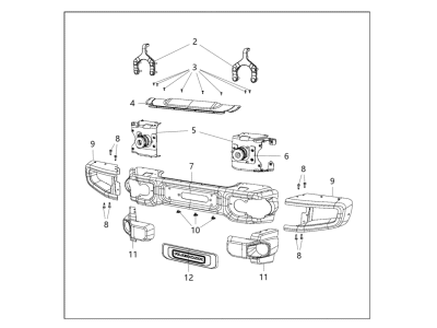 Jeep 82213578 BUMPER KIT FRONT