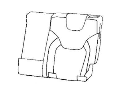 Mopar 6ST19LR5AC Cover Rear Seat Back Left