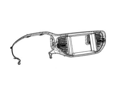 Dodge 7CS88SZSAA BEZEL Instrument Panel Center