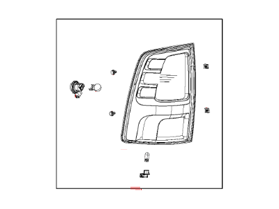 Ram 68088550AA LAMP Tail Stop Backup