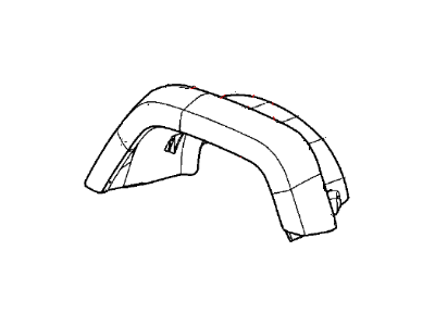 Jeep 5KC84TZZAE MOLDING Wheel Opening Flare Rear