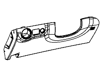 1JN63HL1AD Mopar Kneeblocker Steering Column Opening Illustration 1 of 1