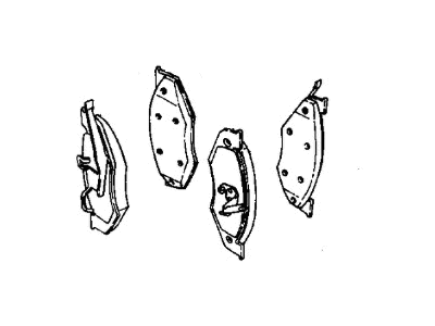 Mopar V1012812AC Shoe And Lining Package, Front Wheel Disc Brake