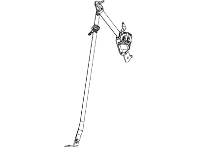 Dodge 1AN061X9AE SEAT BELT Retractor