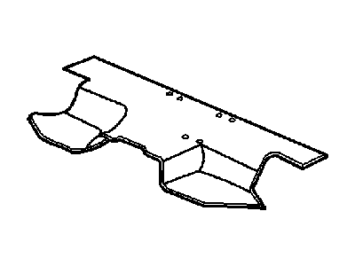 Mopar 5030186AD Silencer Floor Pan 5030186AD Mopar Silencer Floor Pan Illustration 1 of 1