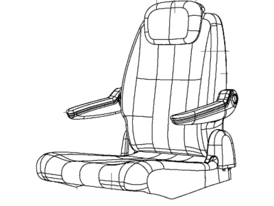 Chrysler 5YD98DX9AA COVER Rear Seat Back