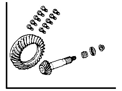 Jeep 68017175AA GEAR KIT Ring And Pinion