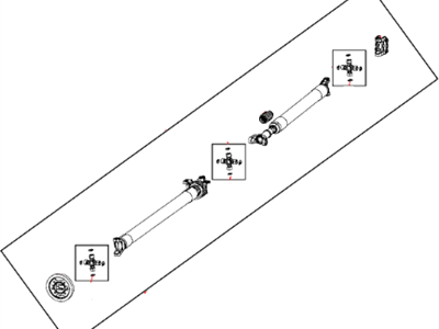 Mopar 5146588AB Shaft Drive Rear 2-Piece