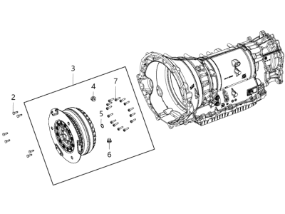 Dodge 68432434AA TRANSMISSION With Torque Converter