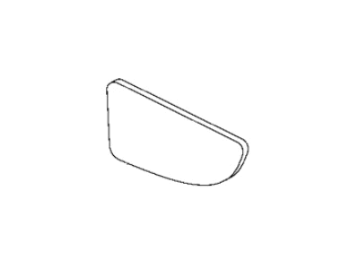 Ram 68413475AA GLASS Mirror Replacement Lower