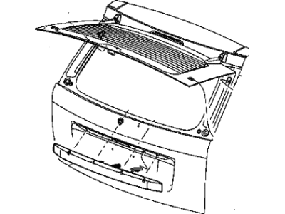 Jeep 1FV92BJTAA HANDLE Liftgate