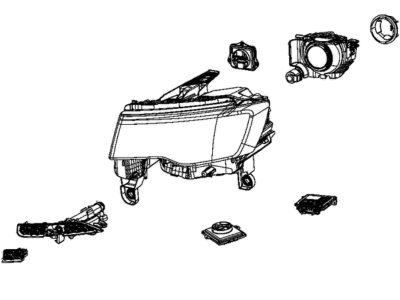 Jeep 55112922AC HEADLAMP