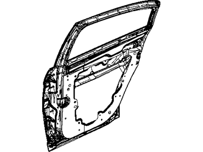 Mopar 5303690AH Weatherstrip Rear Door Belt Outer