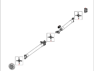 Mopar 5146479AB Shaft Drive Rear 2-Piece