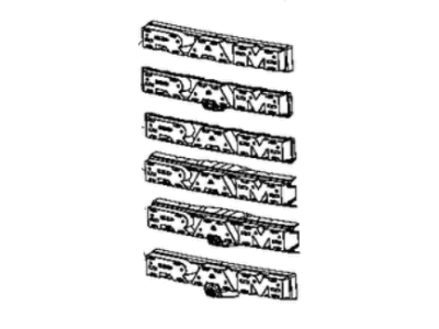 Ram 68293118AC BACKING PLATE Emblem