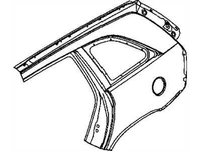 Mopar 5093832AA Panel Bodyside Aperture Rear