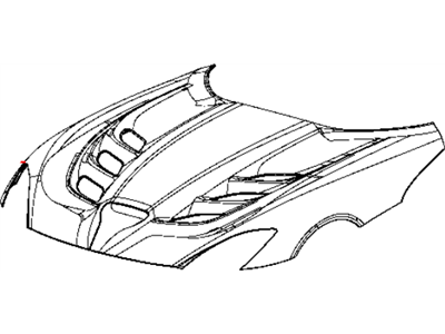 Mopar 68139366AB Hood