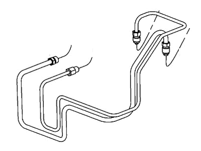 Jeep 68282418AB TUBE ASSEMBLY, BRAKE Master Cylinder to HCU Primary
