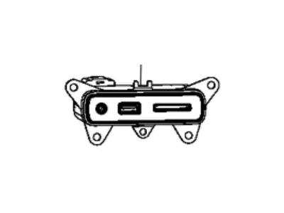 Jeep 68141322AA MEDIA CENTER Hub SD USB Port Auxiliary