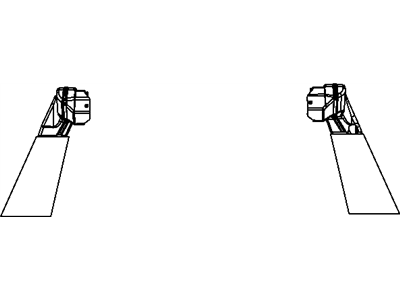 Mopar 55111061AA Duct Floor Distribution 55111061AA Mopar Duct Floor Distribution Illustration 1 of 1