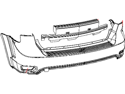 Dodge 68034223AF FASCIA Rear