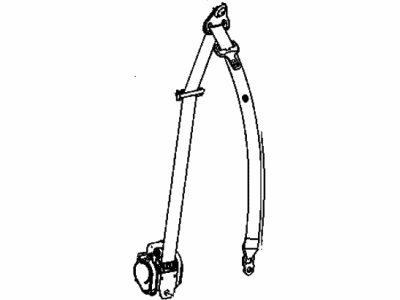 Mopar 1GC401DVAC Seat Belt Front Outer