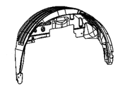 Dodge 68087920AB SHIELD Splash Rear