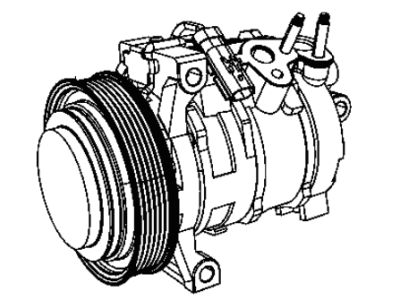 Jeep 68021835AD COMPRESSOR Air Conditioning Complete