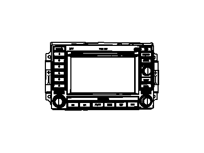 Mopar 5064184AF Radio AM/FM CD W/Nav/Dvd & CD - Ctrl