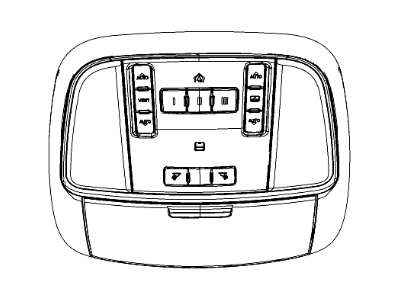 Mopar 1RD411DAAB Console Overhead