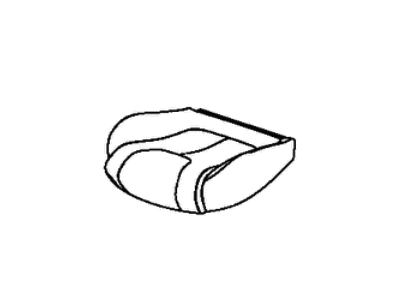 Mopar 5SJ13LR5AA Cover Front Seat Cushion 5SJ13LR5AA Mopar Cover Front Seat Cushion Illustration 1 of 1