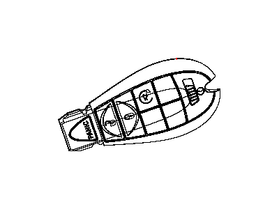 Jeep 68141580AG TRANSMITTER Integrated Key FOB