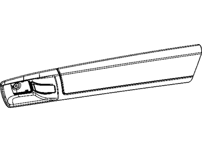 Mopar 68054886AA Applique Front Door 68054886AA Mopar Applique Front Door Illustration 1 of 1